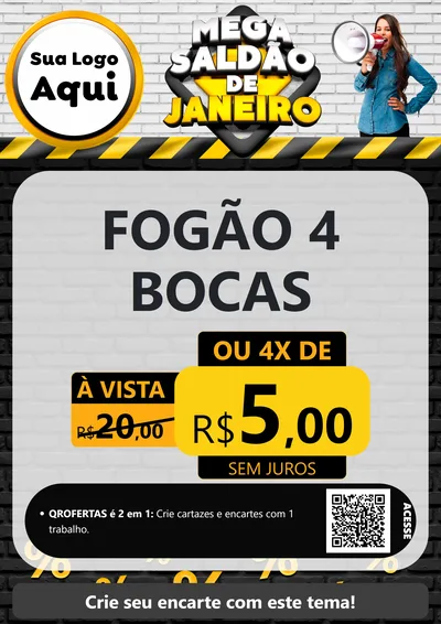 Modelo de Cartaz para Cartaz A4 Vertical