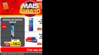 Modelo de TV para TV Horizontal com o tema Mais Barato para Higiene Pessoal