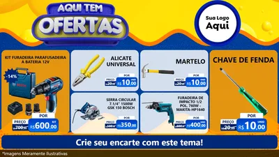 Modelo de TV para TV Horizontal com o tema Aqui Tem Ofertas para Maquinas e Ferramentas