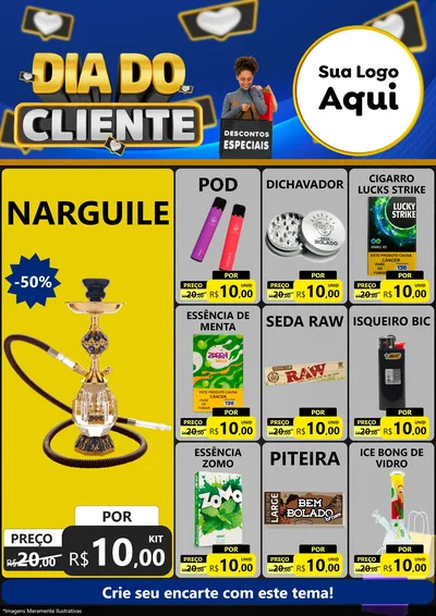 Modelo de Encarte para Encarte A4 Vertical