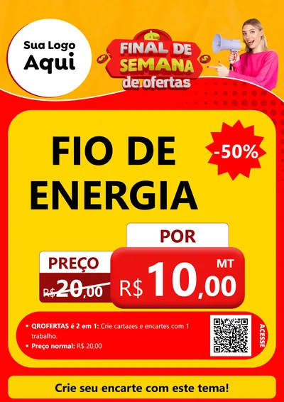 Modelo de Cartaz para Cartaz A4 Vertical