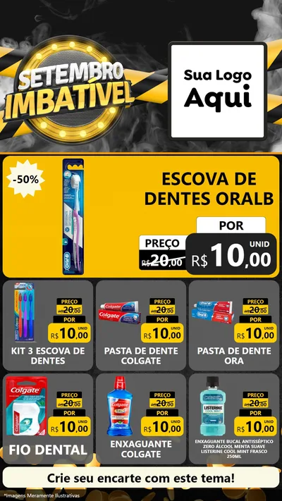 Modelo de Rede Social para Stories com o tema Setembro Imbatível para Higiene Pessoal