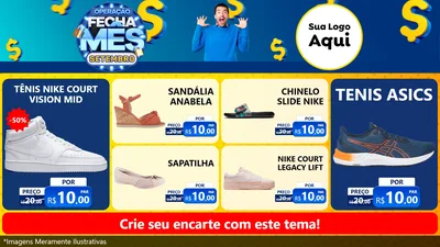 Modelo de TV para TV Horizontal com o tema Operação Fecha Mês Setembro para Calçados