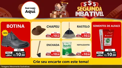 Modelo de TV para TV Horizontal com o tema Segunda Imbatível para Agropecuária