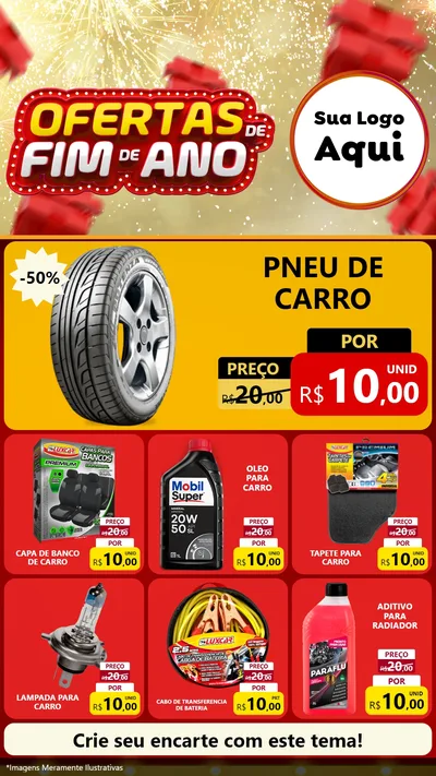 Modelo de Rede Social para Stories com o tema Ofertas de Fim de Ano para Auto peças