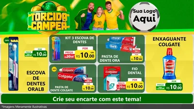Modelo de TV para TV Horizontal com o tema Torcida Campeã - Copa para Higiene Pessoal
