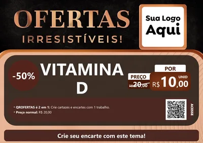 Modelo de Cartaz para Cartaz A4 Horizontal com o tema Ofertas Irresistíveis! para Farmácia