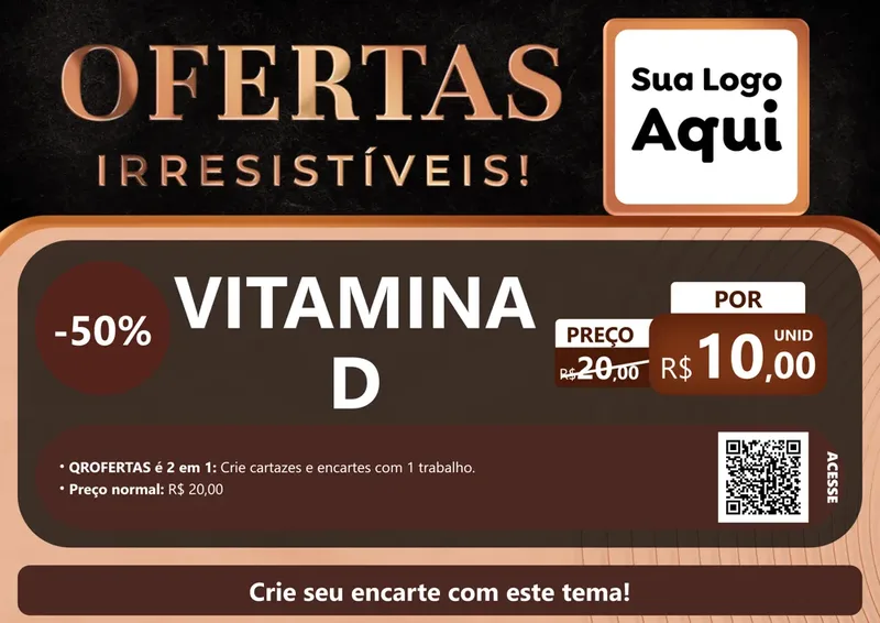 Modelo de Cartaz para Cartaz A4 Horizontal com o tema Ofertas Irresistíveis! para Farmácia