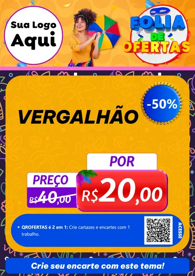 Modelo de Cartaz para Cartaz A4 Vertical com o tema Folia de Ofertas para Ferragens