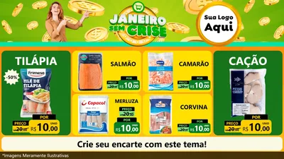 Modelo de TV para TV Horizontal com o tema Janeiro Sem Crise para Peixaria