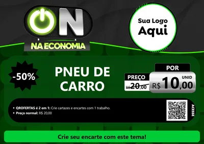 Modelo de Cartaz para Cartaz A4 Horizontal com o tema On Na Economia para Auto peças