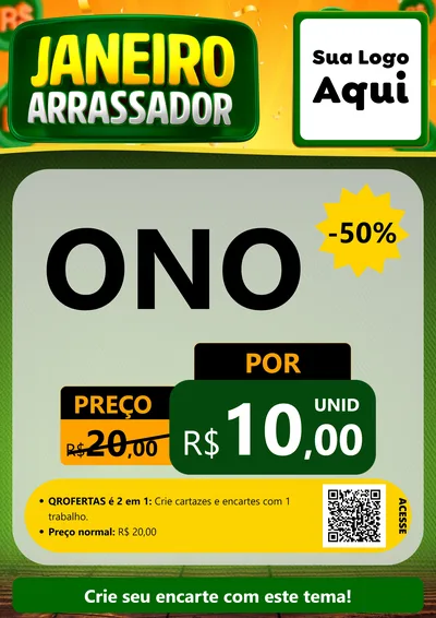 Modelo de Cartaz para Cartaz A4 Vertical com o tema Janeiro Arrasador para Óticas