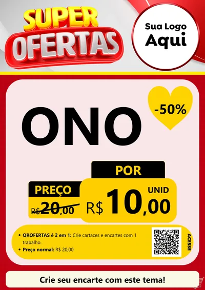 Modelo de Cartaz para Cartaz A4 Vertical com o tema Super Ofertas para Óticas