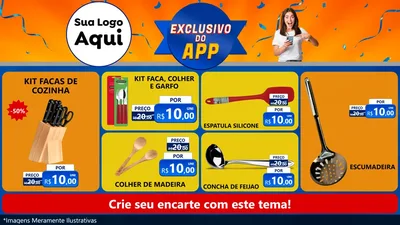 Modelo de TV para TV Horizontal com o tema Exclusivo do Aplicativo para Utilidades Domésticas