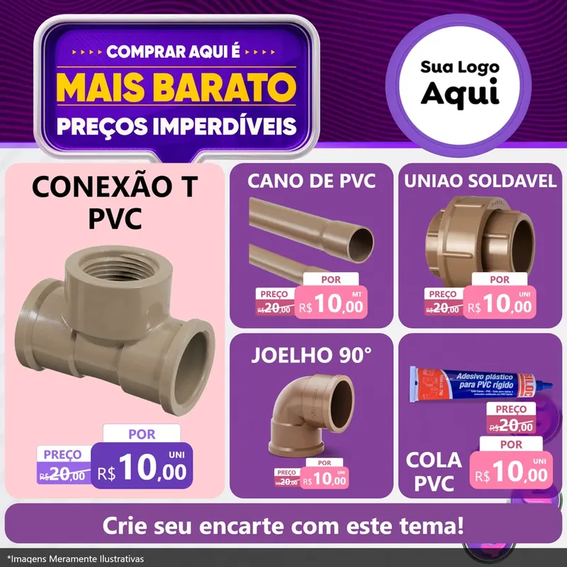 Modelo de Rede Social para Feed Facebook com o tema Mais Barato para Tubos e conexões