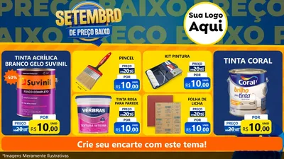 Modelo de TV para TV Horizontal com o tema Setembro De Preço Baixo para Tintas e Ferramentas