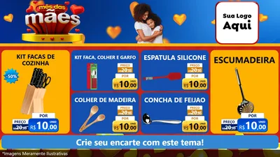 Modelo de TV para TV Horizontal com o tema Mês das Mães para Utilidades Domésticas