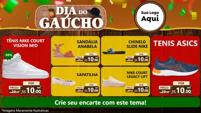 Modelo de TV para TV Horizontal com o tema Dia do Gaúcho para Calçados