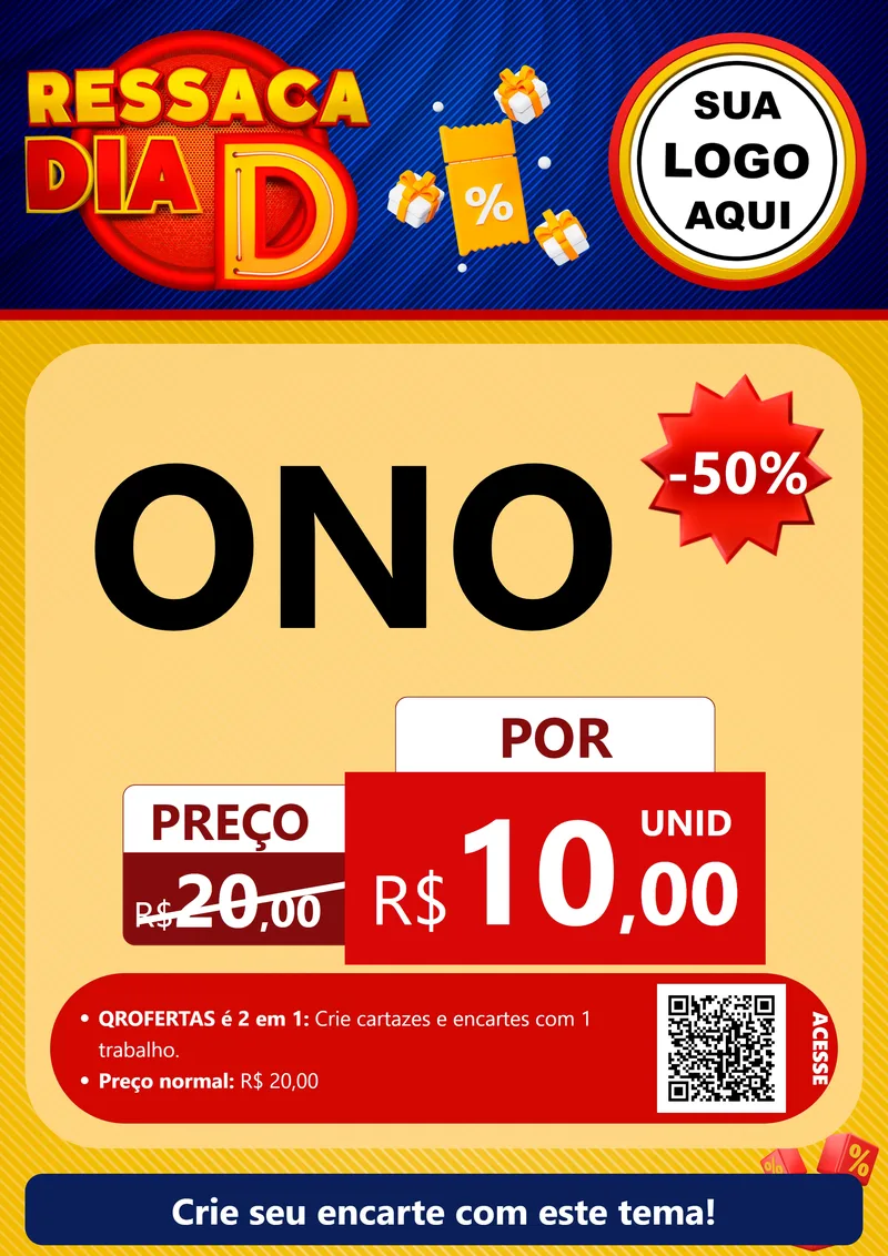 Modelo de Cartaz para Cartaz A4 Vertical com o tema Ressaca Dia D para Óticas