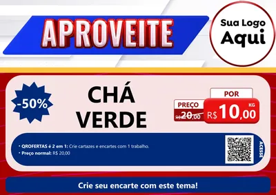 Modelo de Cartaz para Cartaz A4 Horizontal com o tema Aproveite para Produtos Naturais
