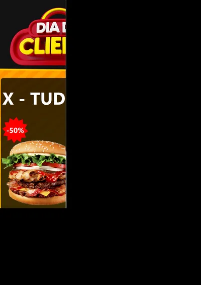 Modelo de Encarte para Encarte A4 Vertical com o tema Dia do Cliente para Hamburgueria