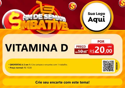 Modelo de Cartaz para Cartaz A4 Horizontal com o tema Fim de Semana Imbatível para Farmácia