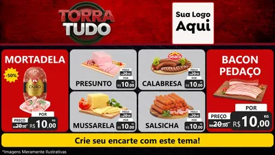 Modelo de TV para TV Horizontal com o tema Torra Tudo para Frios e Laticínios