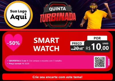 Modelo de Cartaz para Cartaz A4 Horizontal com o tema Quinta Turbinada para Informática