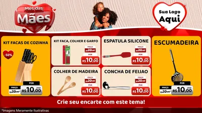 Modelo de TV para TV Horizontal com o tema Mês das Mães para Utilidades Domésticas