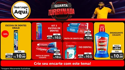 Modelo de TV para TV Horizontal com o tema Quarta Turbinada para Higiene Pessoal