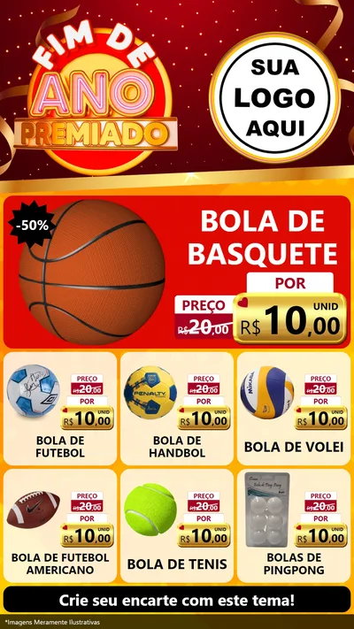Modelo de Rede Social para Stories com o tema Fim de Ano Premiado para Artigos Esportivos