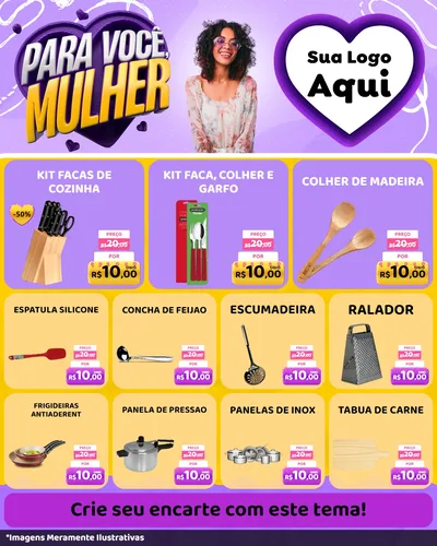 Modelo de Rede Social para Feed Instagram com o tema Para Você, Mulher para Utilidades Domésticas