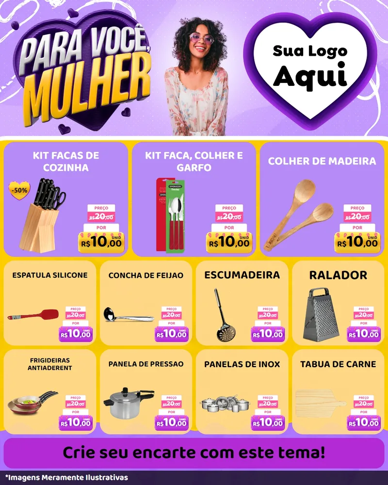 Modelo de Rede Social para Feed Instagram com o tema Para Você, Mulher para Utilidades Domésticas