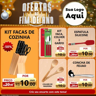 Modelo de Rede Social para Feed Facebook com o tema Ofertas de Fim de Ano para Utilidades Domésticas