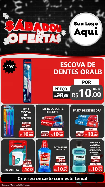 Modelo de Rede Social para Stories com o tema Sabadou de Ofertas para Higiene Pessoal