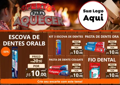 Modelo de Encarte para Encarte A4 Horizontal com o tema Ofertas Para Aquecer para Higiene Pessoal