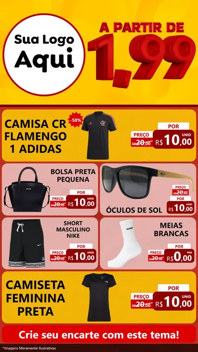 Modelo de TV para TV Vertical com o tema A Partir de Um e Noventa e Nove - 1,99