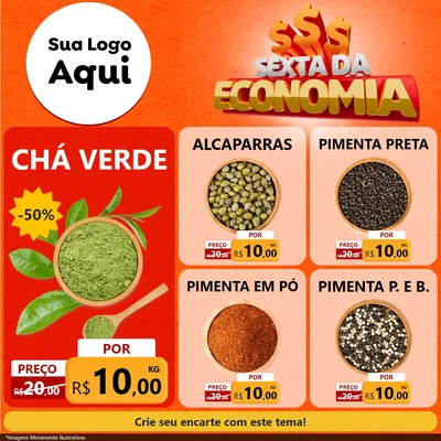 Modelo de Rede Social para Feed Facebook com o tema Sexta da Economia para Produtos Naturais