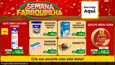 Modelo de TV para TV Horizontal com o tema Semana Farroupilha para Frios e Laticínios