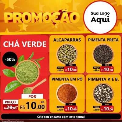 Modelo de Rede Social para Feed Facebook com o tema Promoção para Produtos Naturais