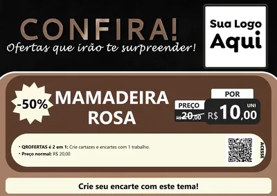 Modelo de Cartaz para Cartaz A4 Horizontal com o tema Confira! Ofertas que irão te surpreender! para Bebês