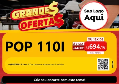 Modelo de Cartaz para Cartaz A4 Horizontal