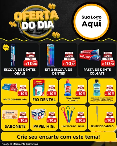 Modelo de Rede Social para Feed Instagram com o tema Oferta Do Dia para Higiene Pessoal