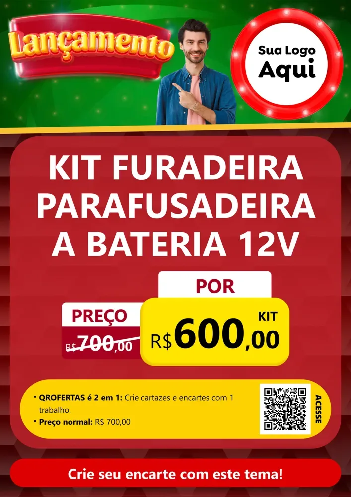 Modelo de Cartaz para Cartaz A4 Vertical com o tema Lançamento para Maquinas e Ferramentas