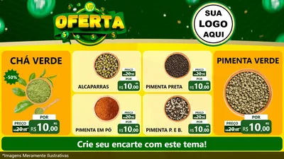 Modelo de TV para TV Horizontal com o tema Oferta para Produtos Naturais