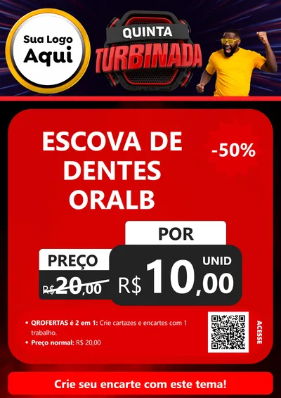 Modelo de Cartaz para Cartaz A4 Vertical com o tema Quinta Turbinada para Higiene Pessoal