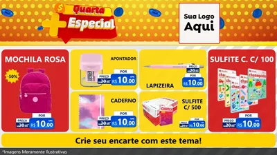 Modelo de TV para TV Horizontal com o tema Quarta Mais Especial para Papelaria