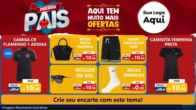 Modelo de TV para TV Horizontal com o tema Dia dos Pais para Roupas e acessórios