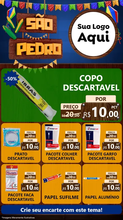 Modelo de Rede Social para Stories com o tema São Pedro para Embalagens