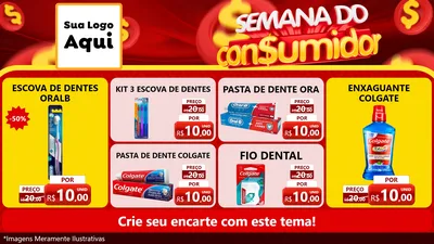 Modelo de TV para TV Horizontal com o tema Semana do Consumidor para Higiene Pessoal